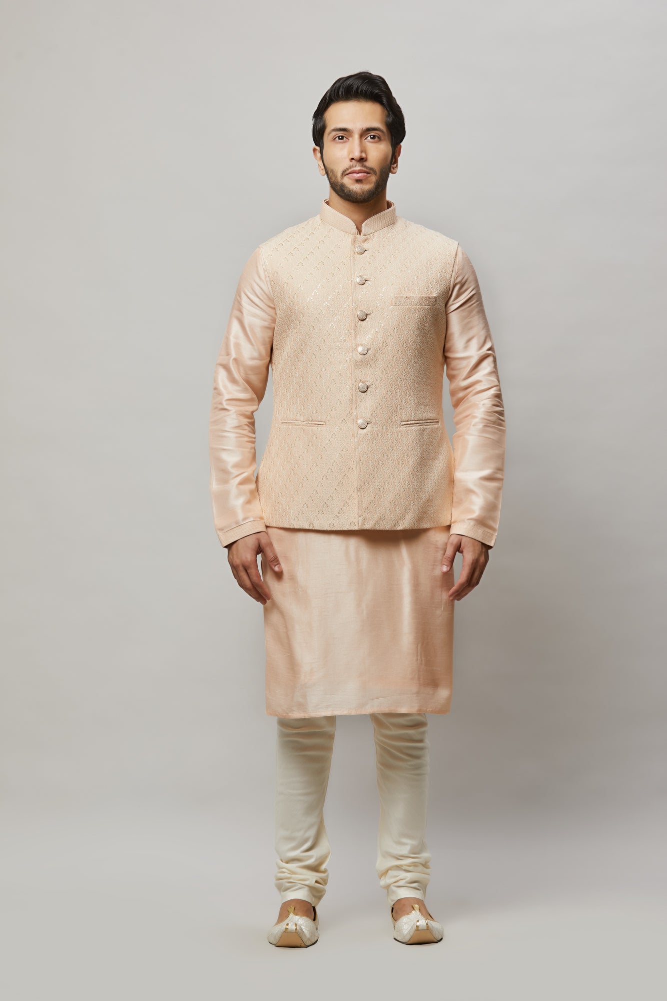 Mens Kurta Vest Set KVD5