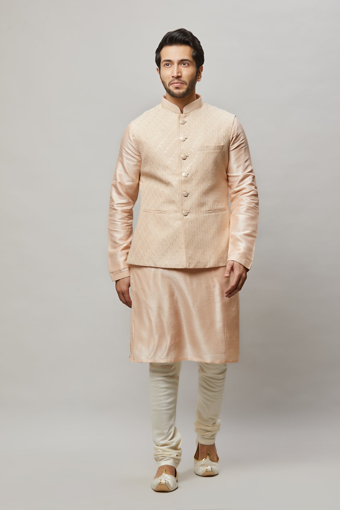 Mens Kurta Vest Set KVD5