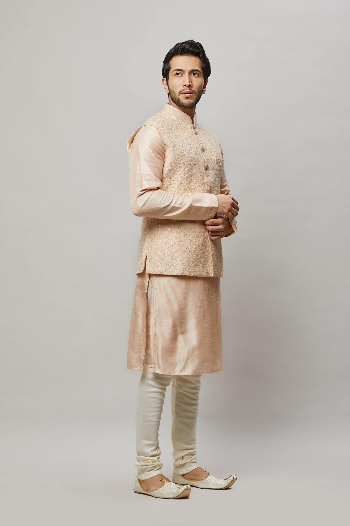 Mens Kurta Vest Set KVD5