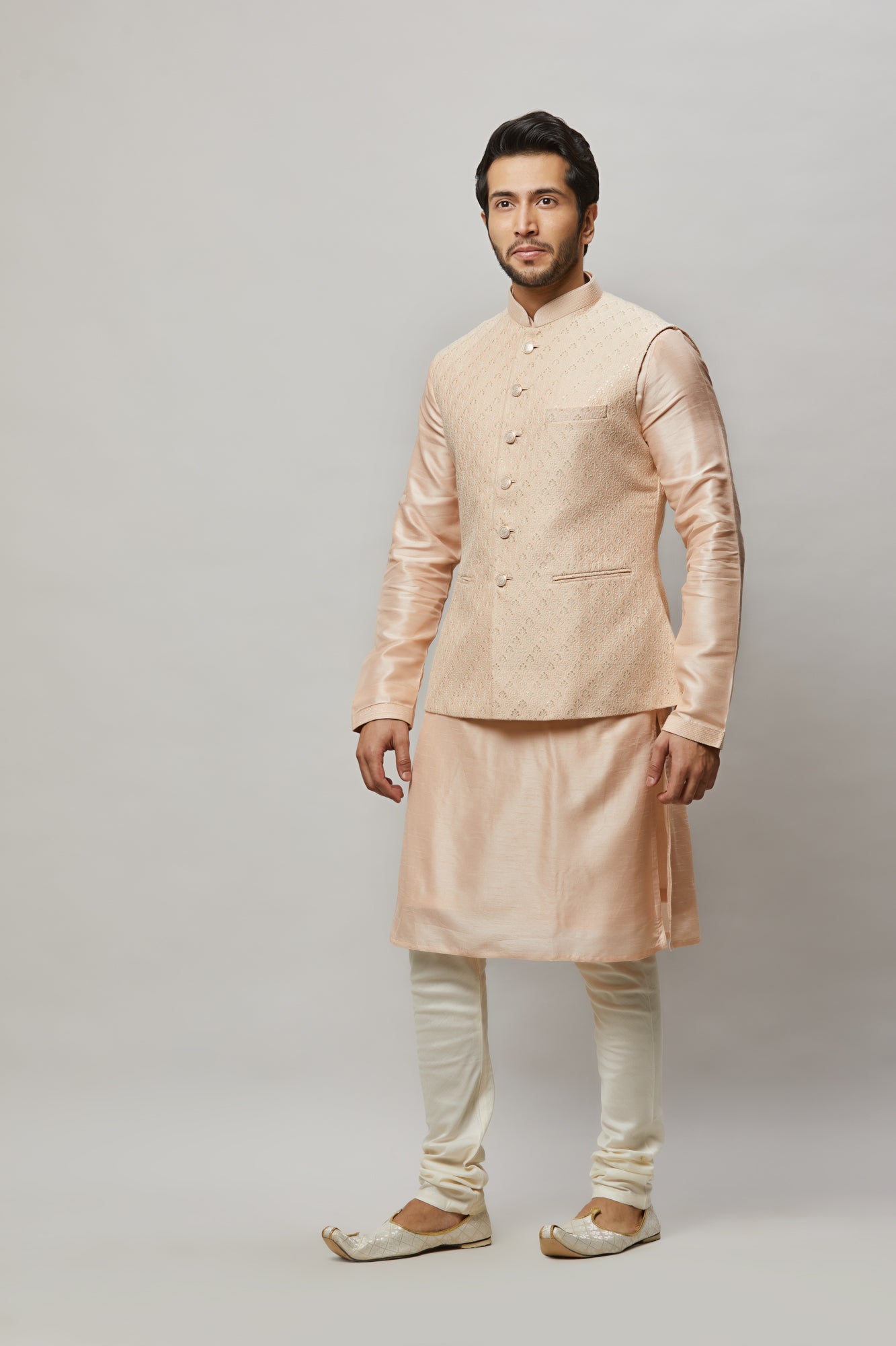 Mens Kurta Vest Set KVD5