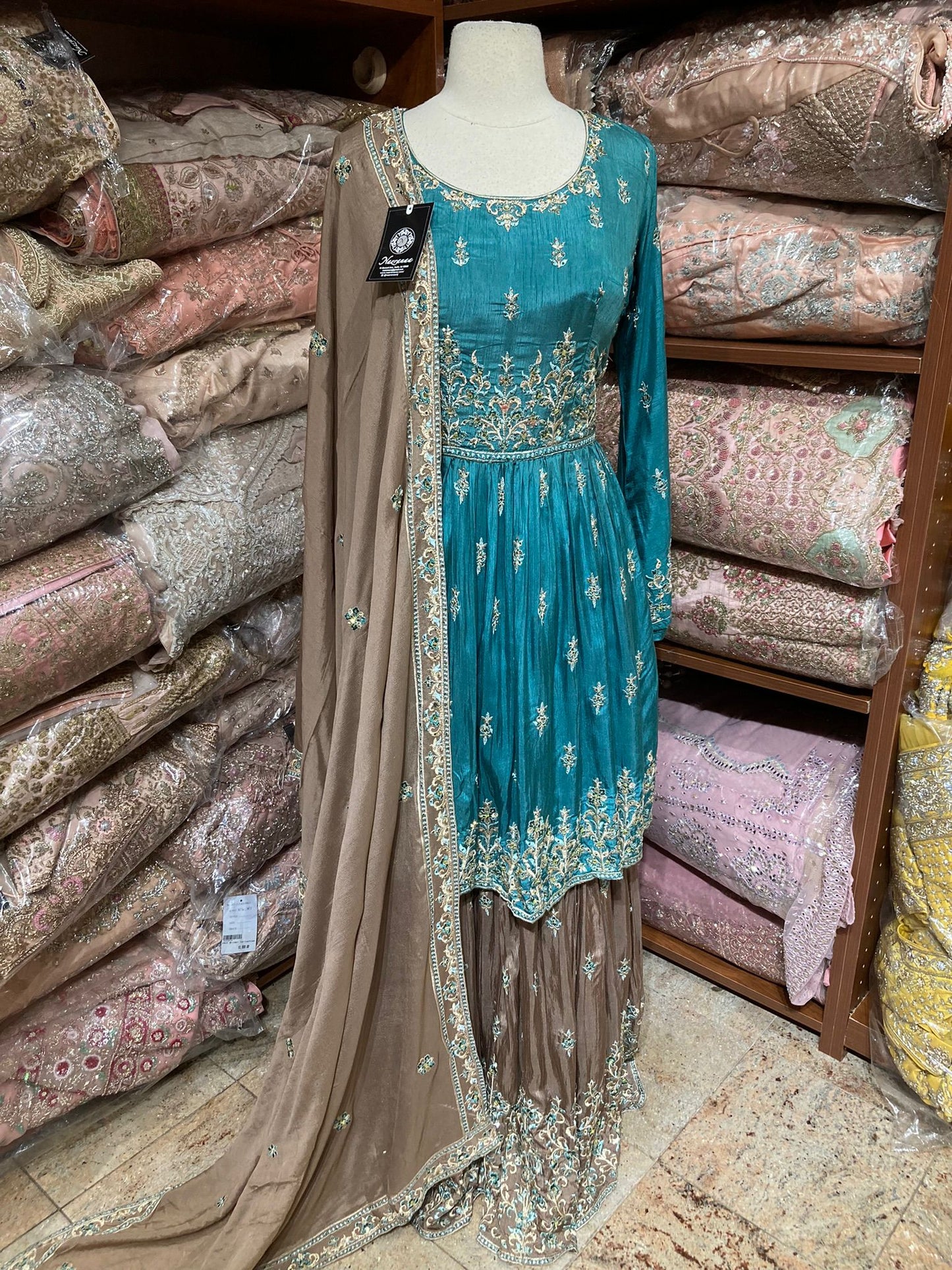 Turquoise Blue Party Wear Suit Collection PWS-180