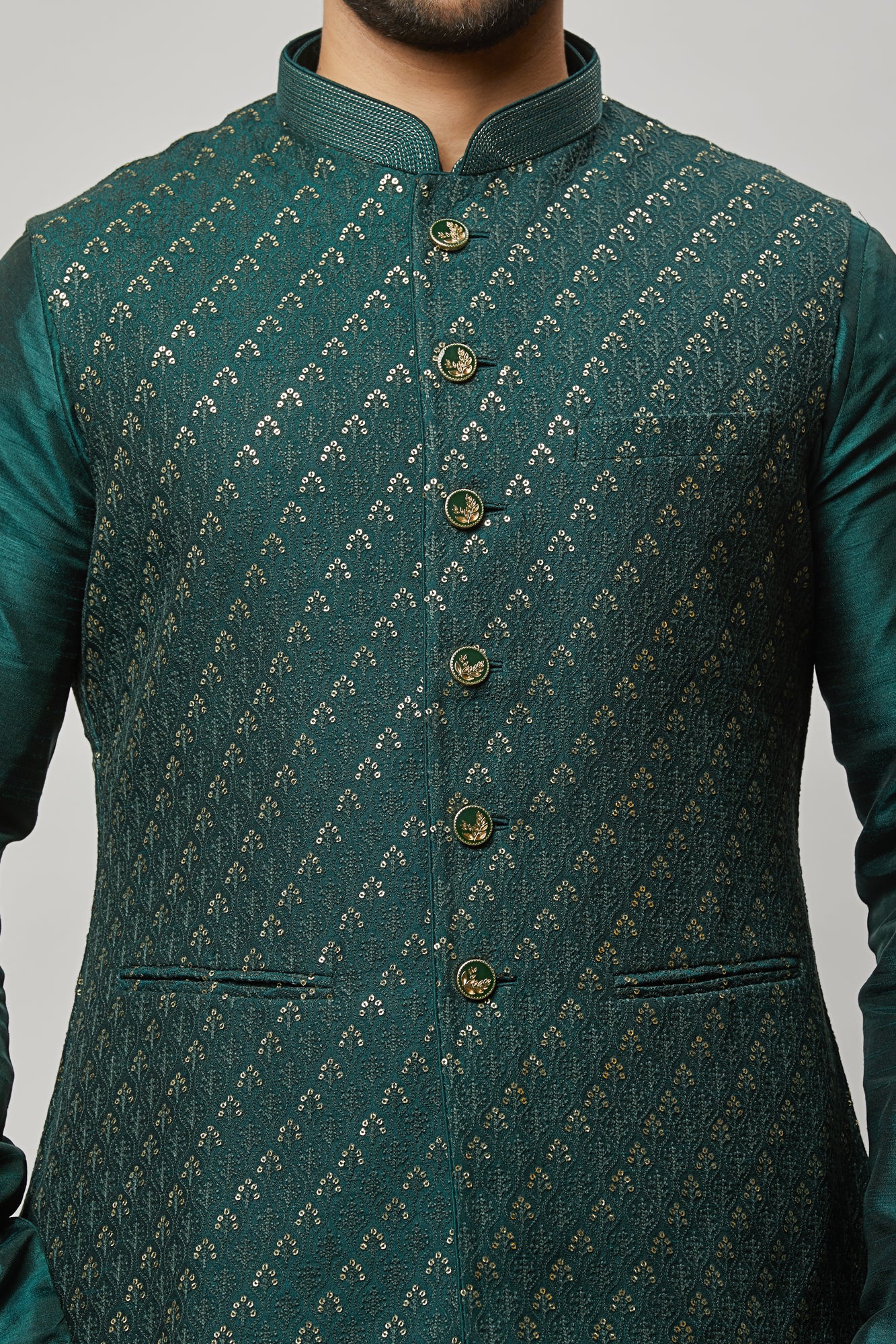 Mens Kurta Vest Set KVD6