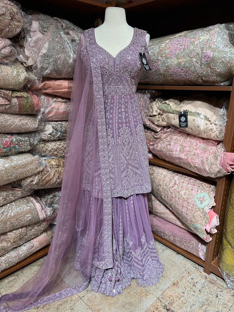 Mauve Purple Party Wear Suit Collection PWS-204