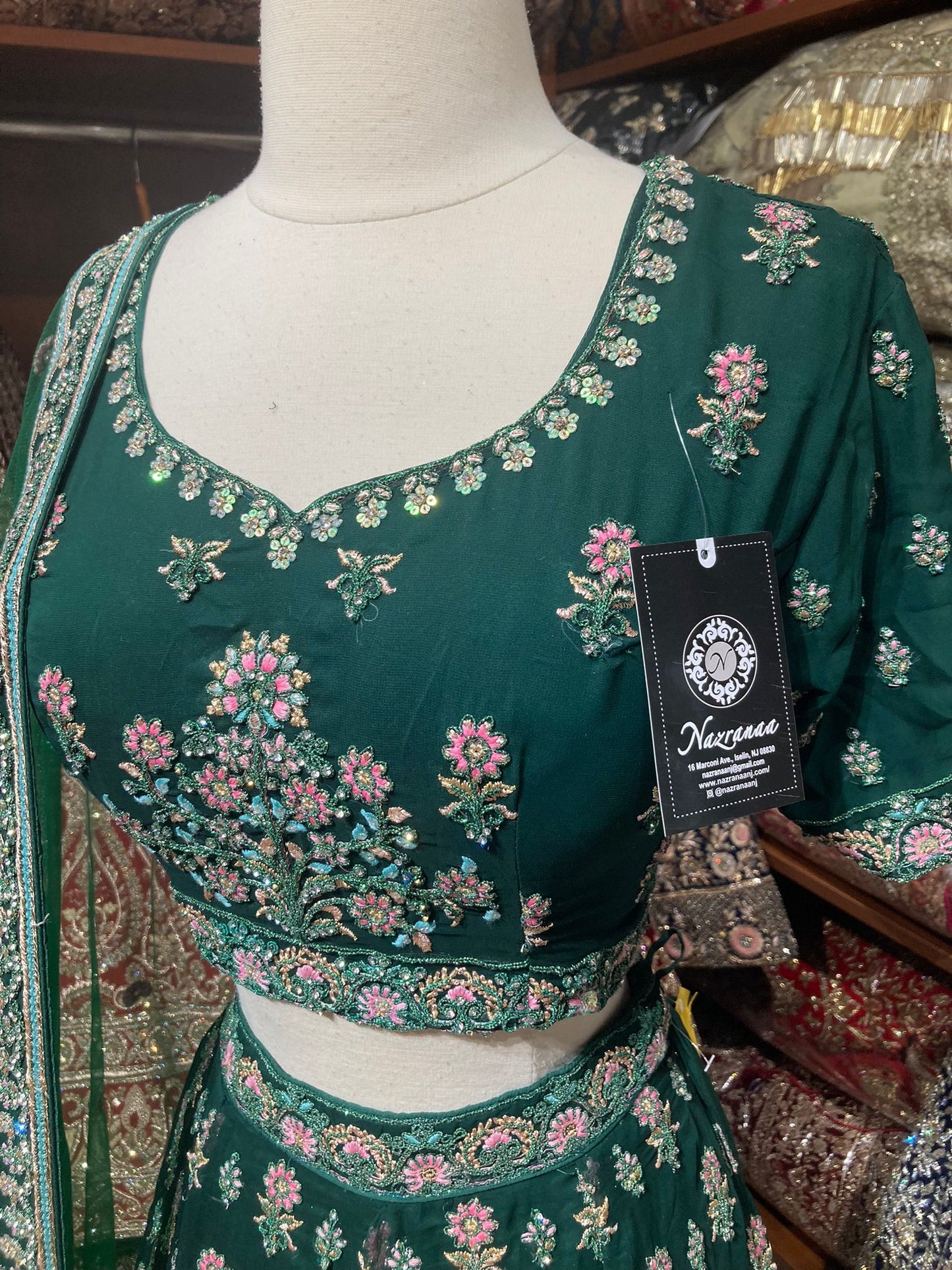 Emerald Green New Era Party Wear Collection PWL-580