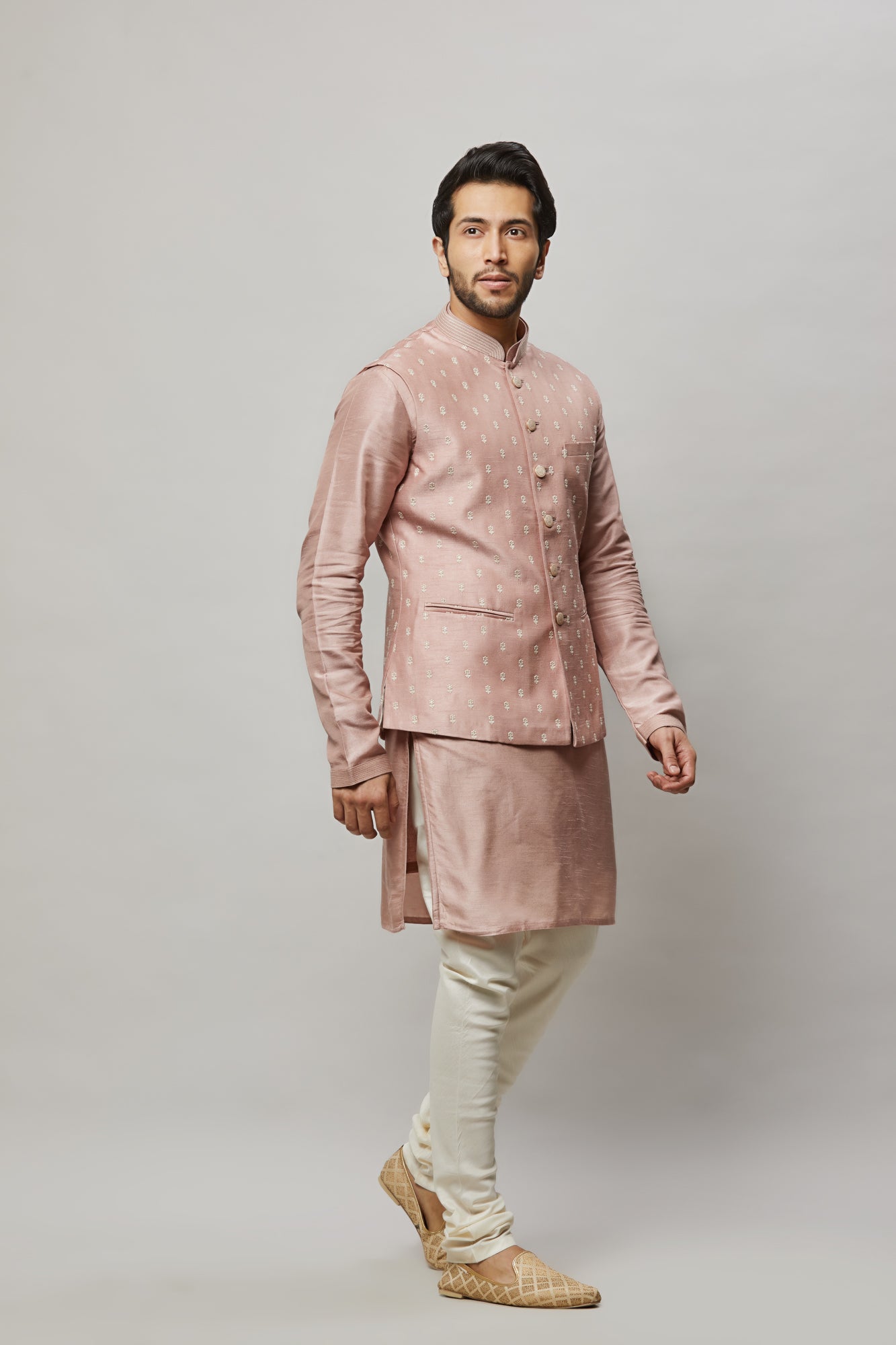 Mens Kurta Vest Set KVD7