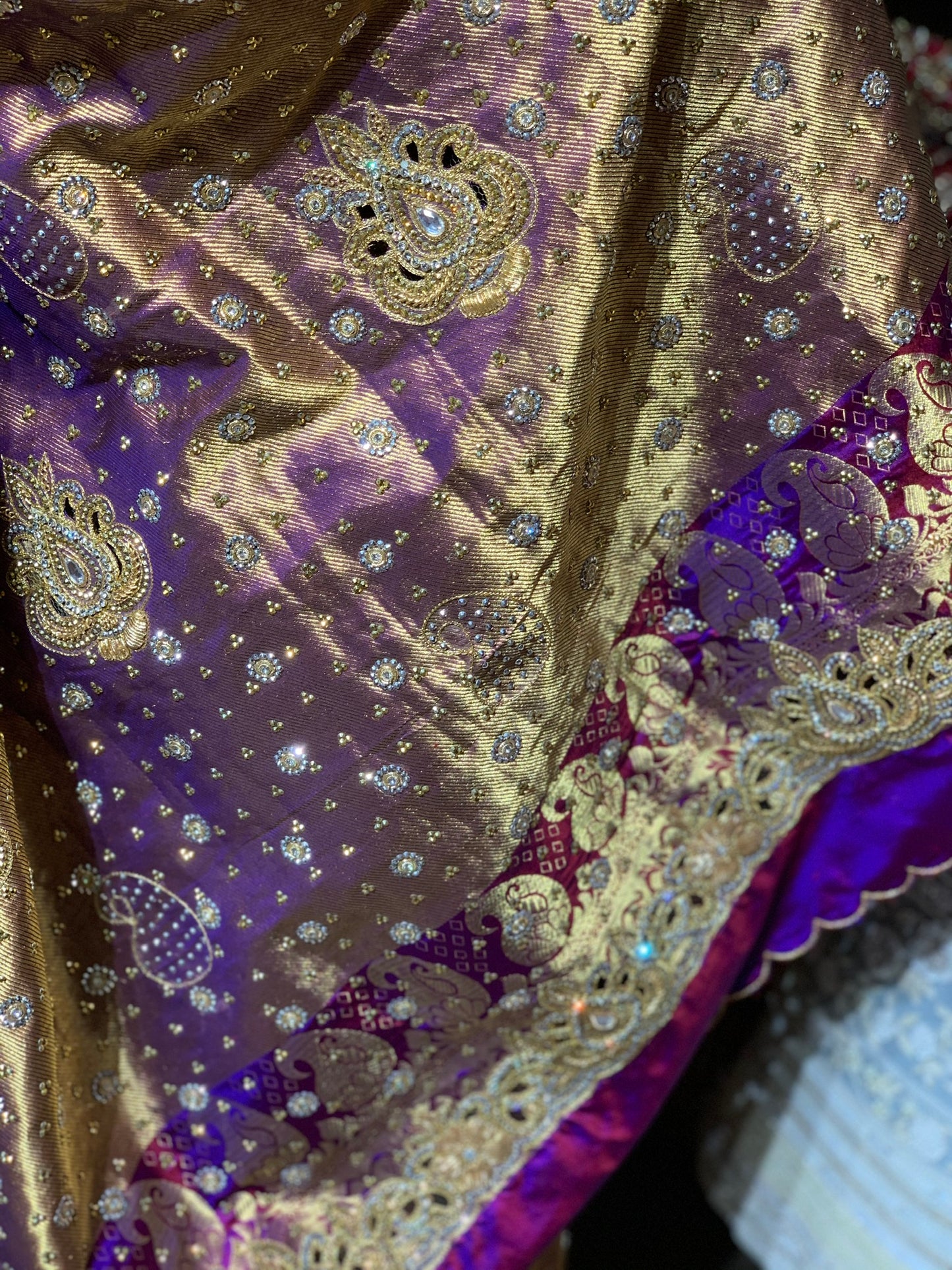 Bridal Tri-colored Kanjeevaram Saree