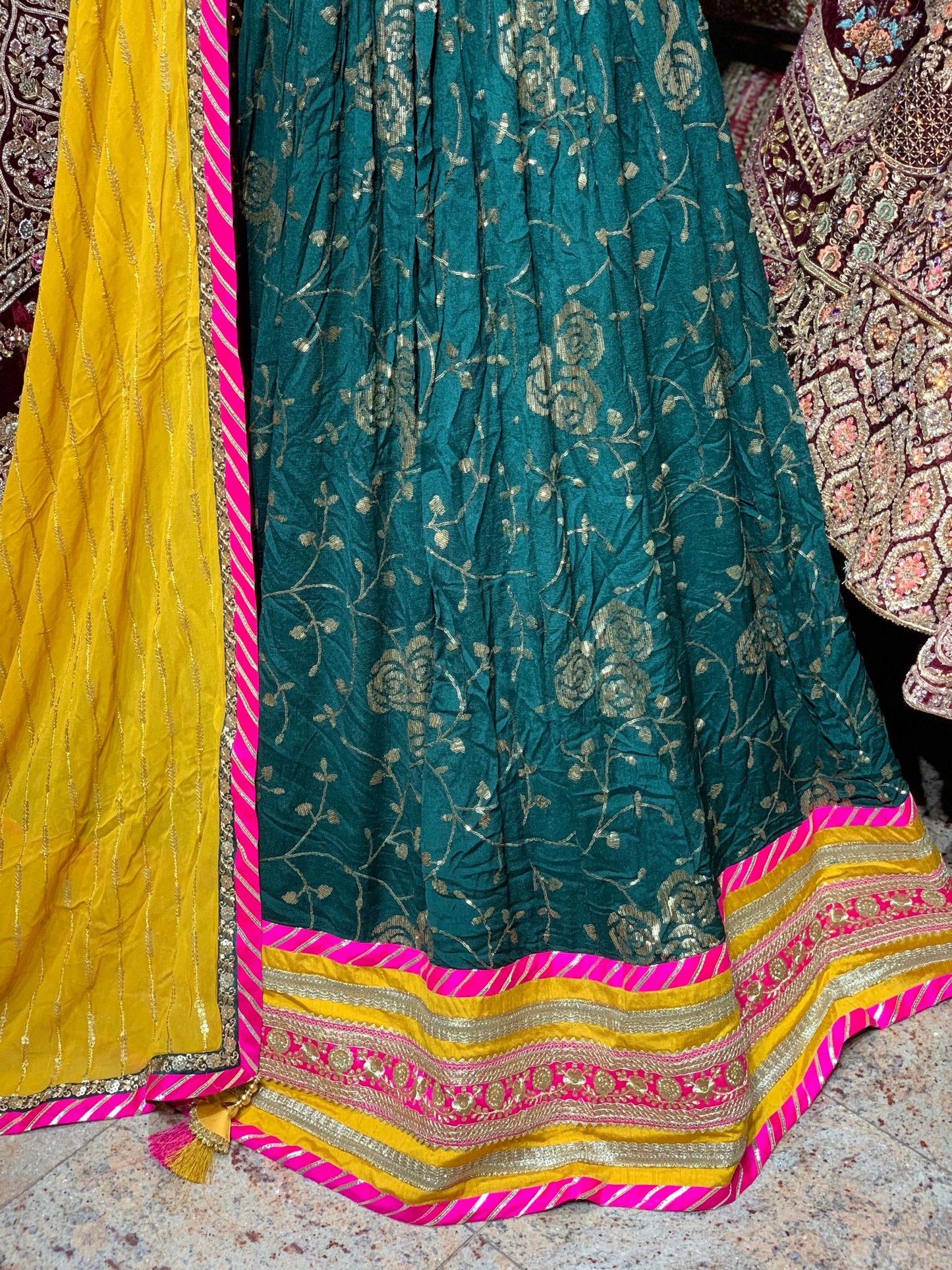 Mehndi Green New Era Party Wear Collection PWL-387