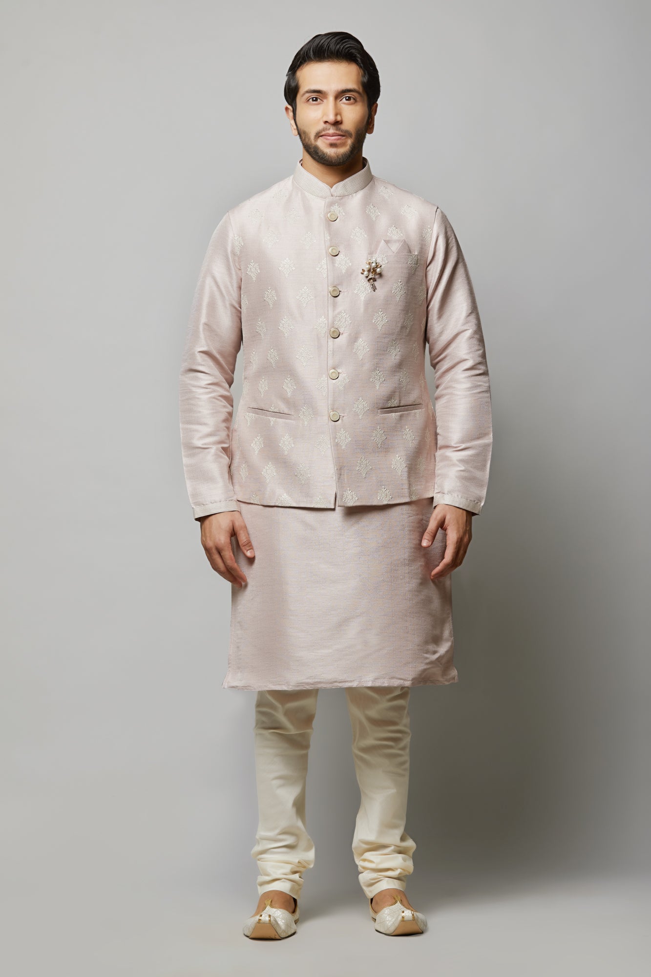 Mens Kurta Vest Set KVD9