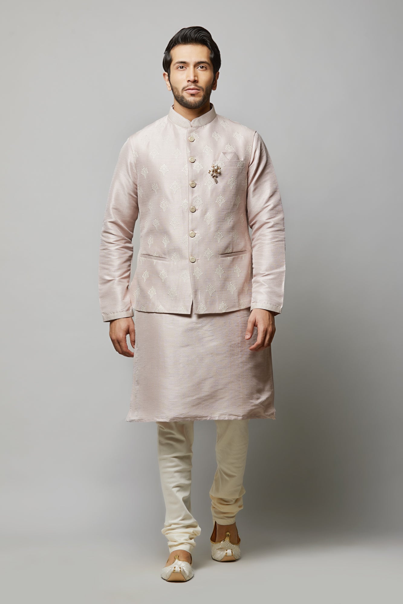 Mens Kurta Vest Set KVD9