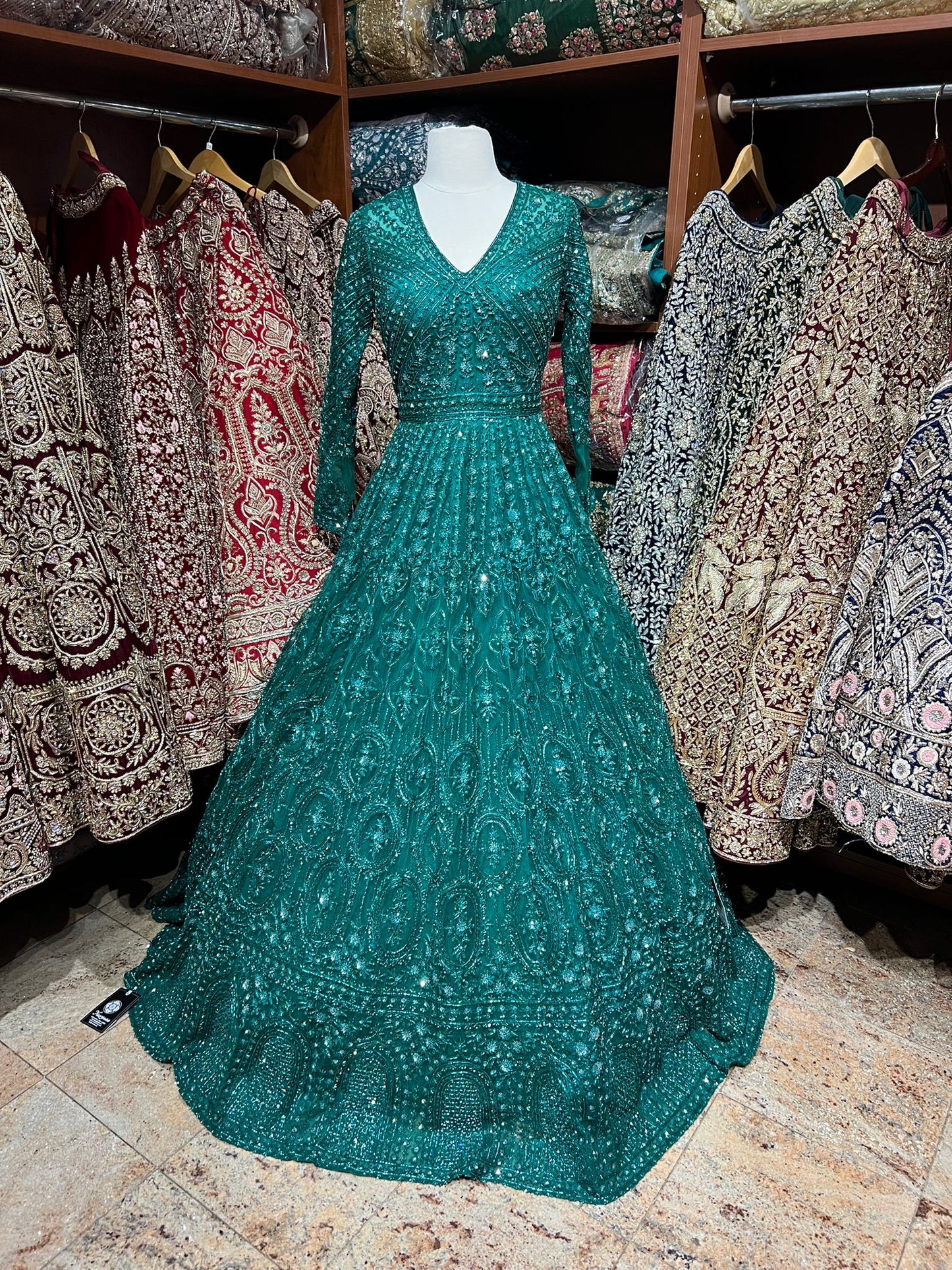 Emerald Green Special Edition Gown PWG-010