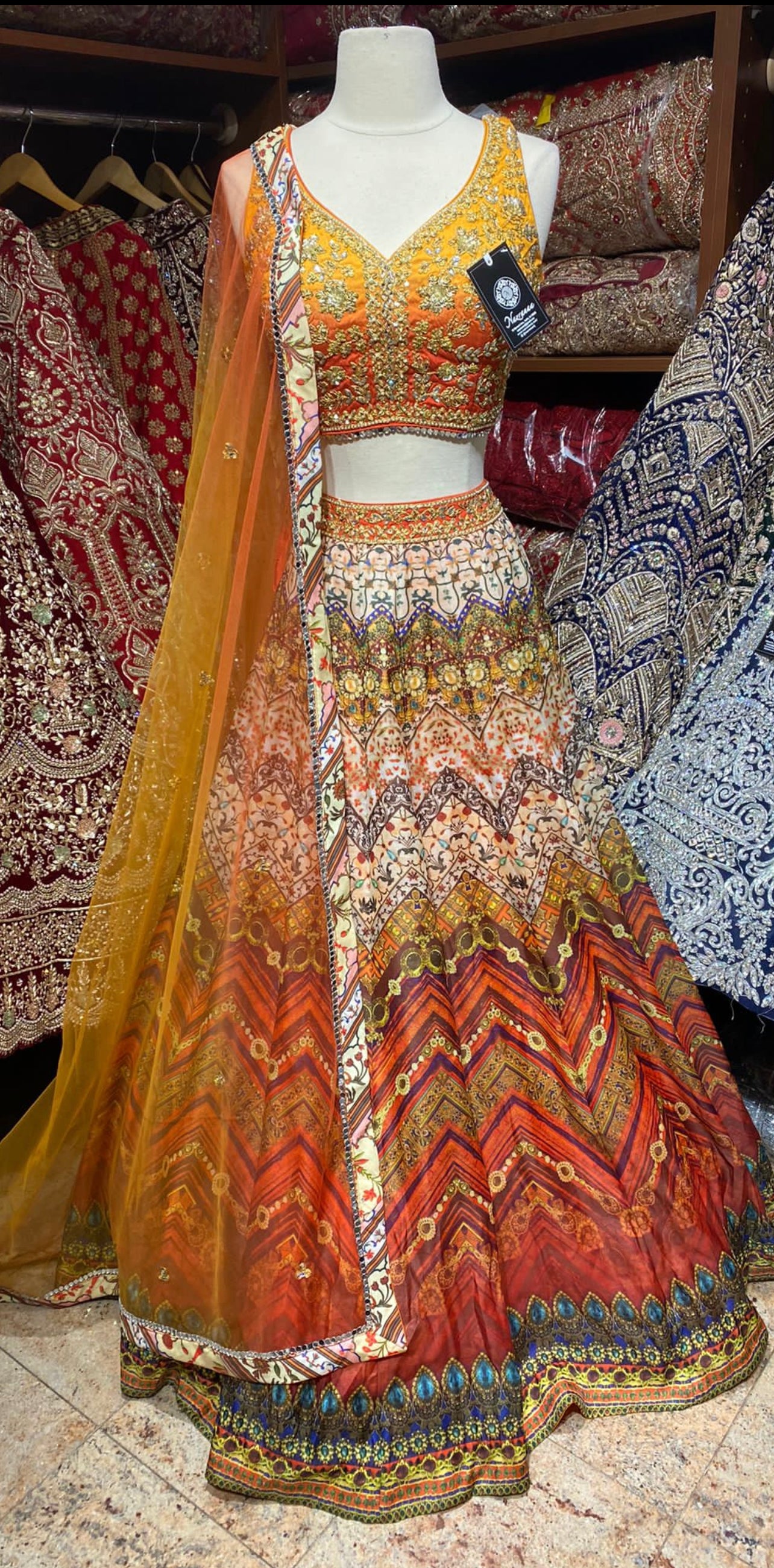 Multicolor Yellow Digital Print New Era Party Wear Collection PWL-507