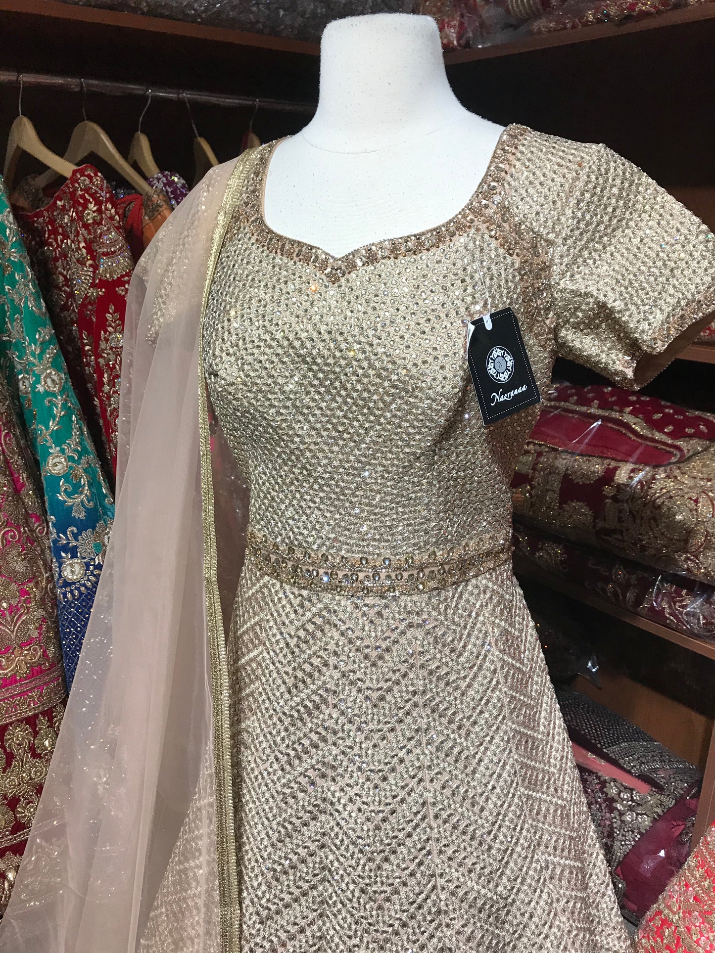 Peach Size 38 Anarkali