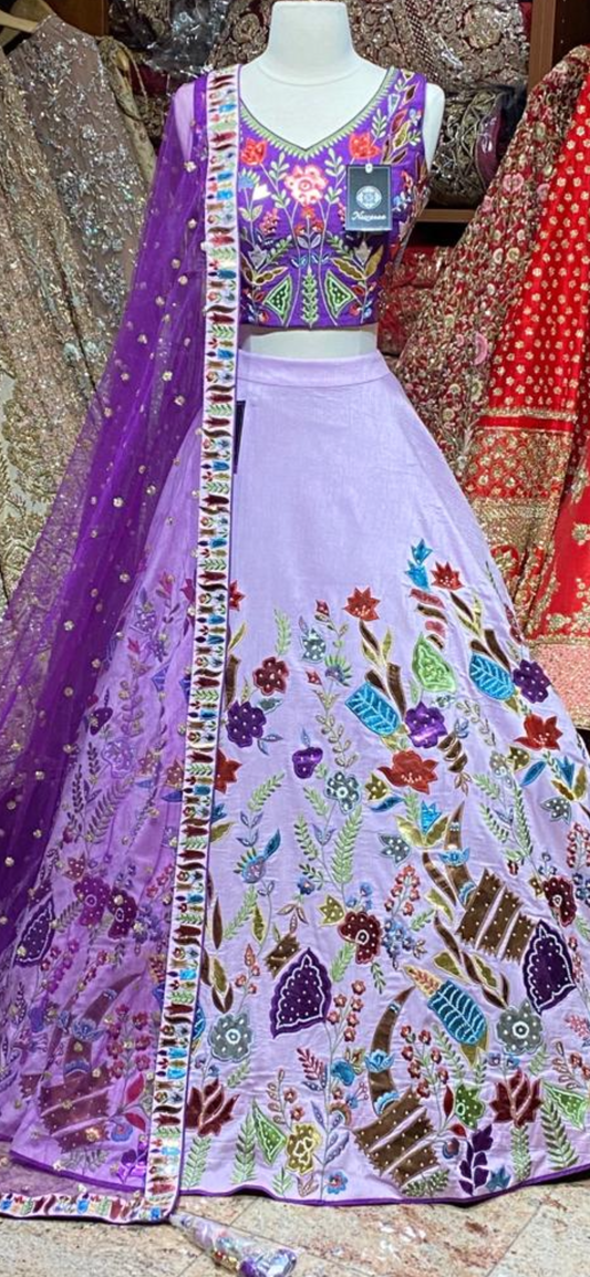 Amethyst Purple Party Wear Lehenga PWL-026