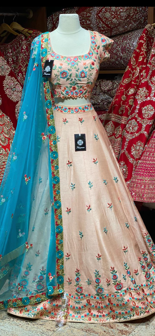 Mauvelous Peach Unmissable Rangaadi Party Wear Collection PWC-006