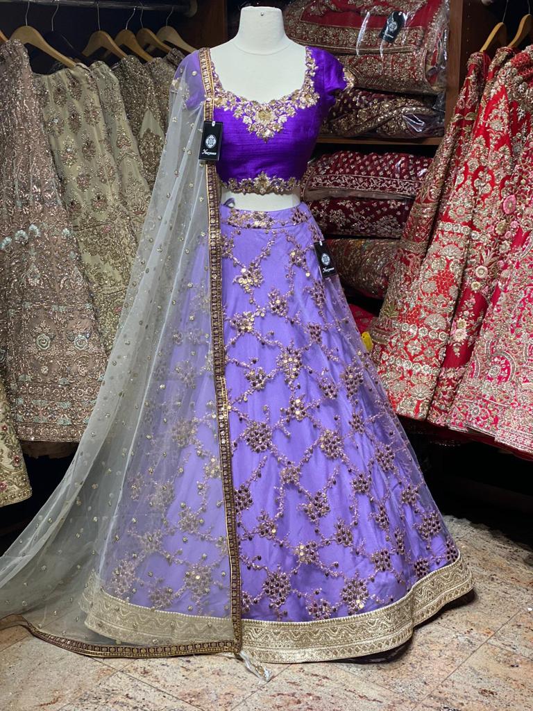 Iris Purple Party Wear Lehenga PWL- 042