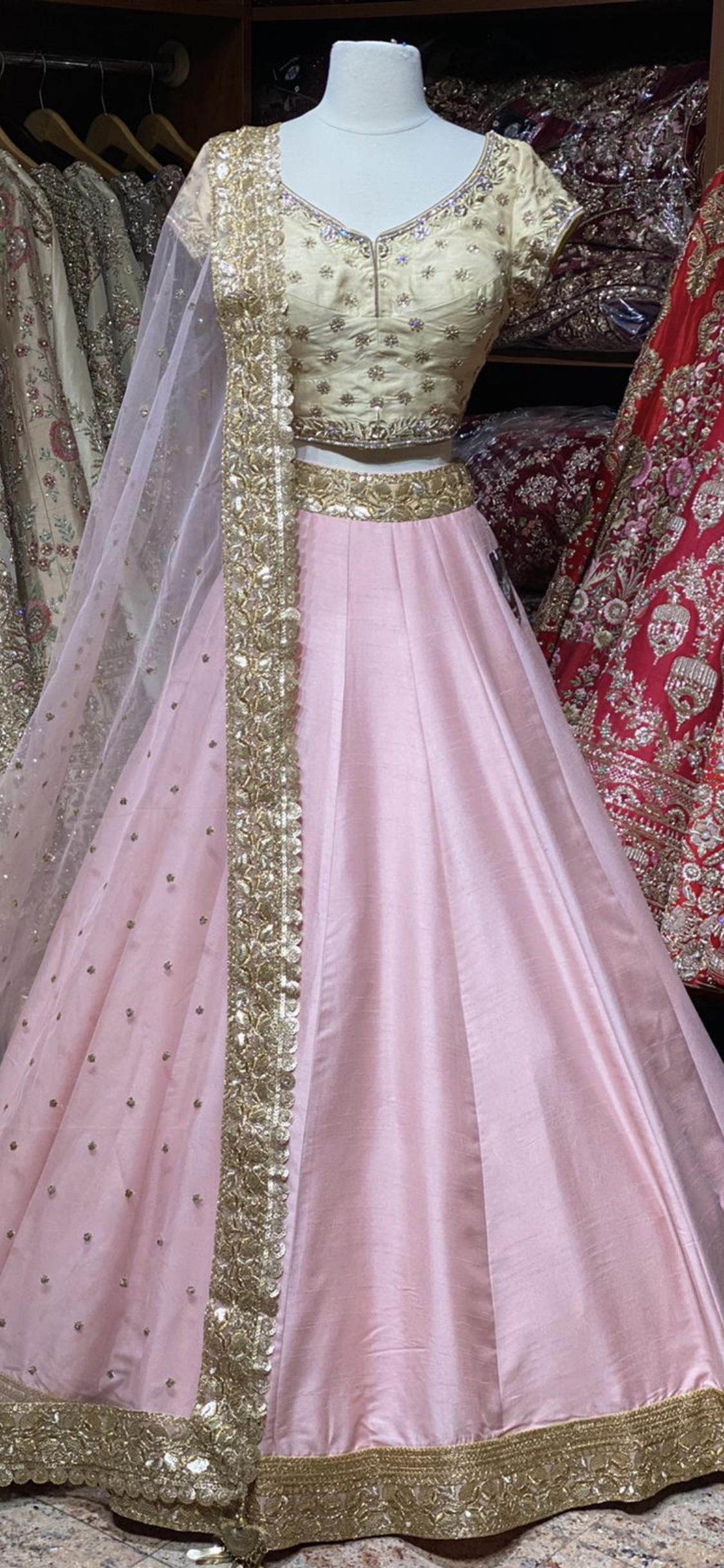 Ballerina Pink Bridesmaids Lehenga BML-021