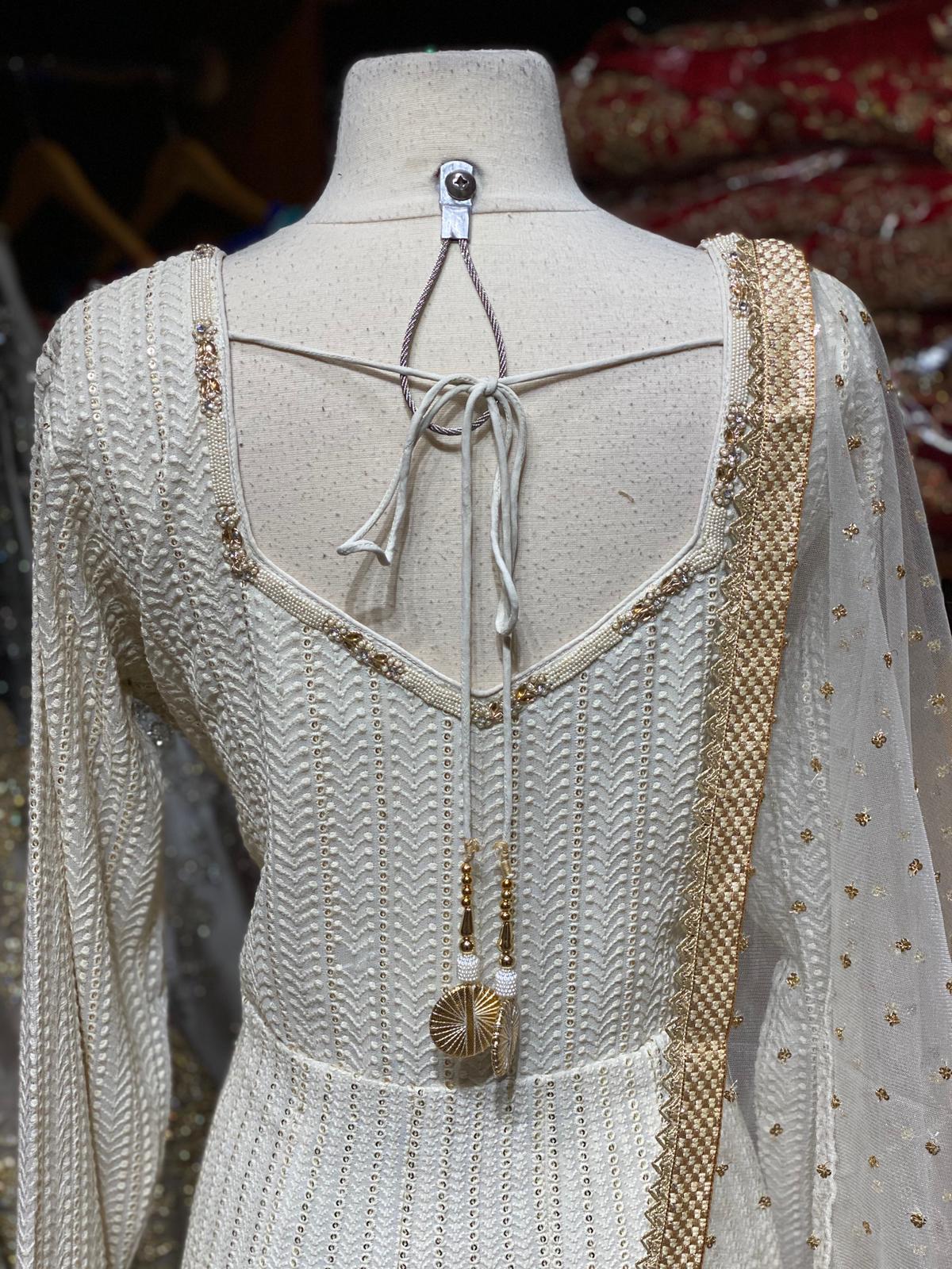 Chikankari XXL Anarkali