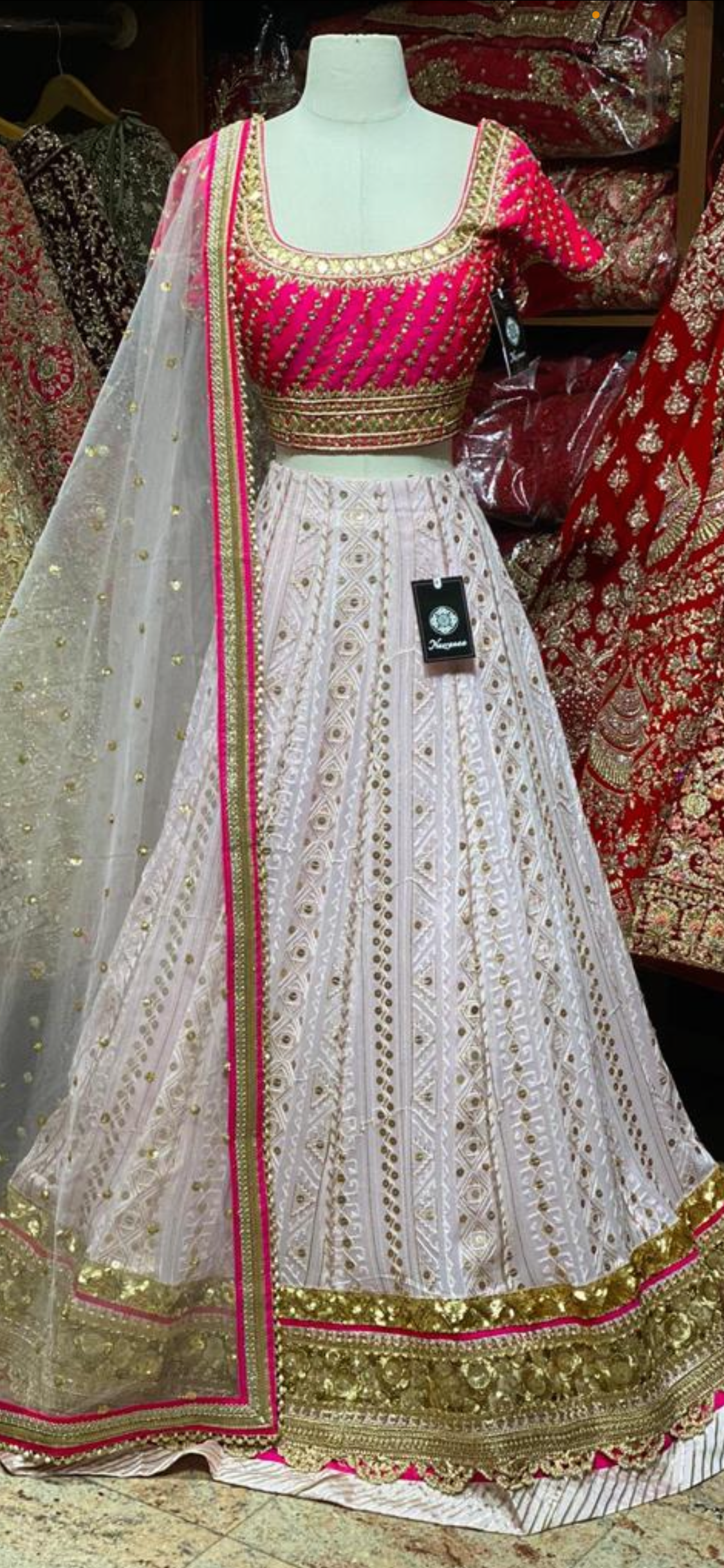 Blush Pink Party Wear Lehenga PWL-088