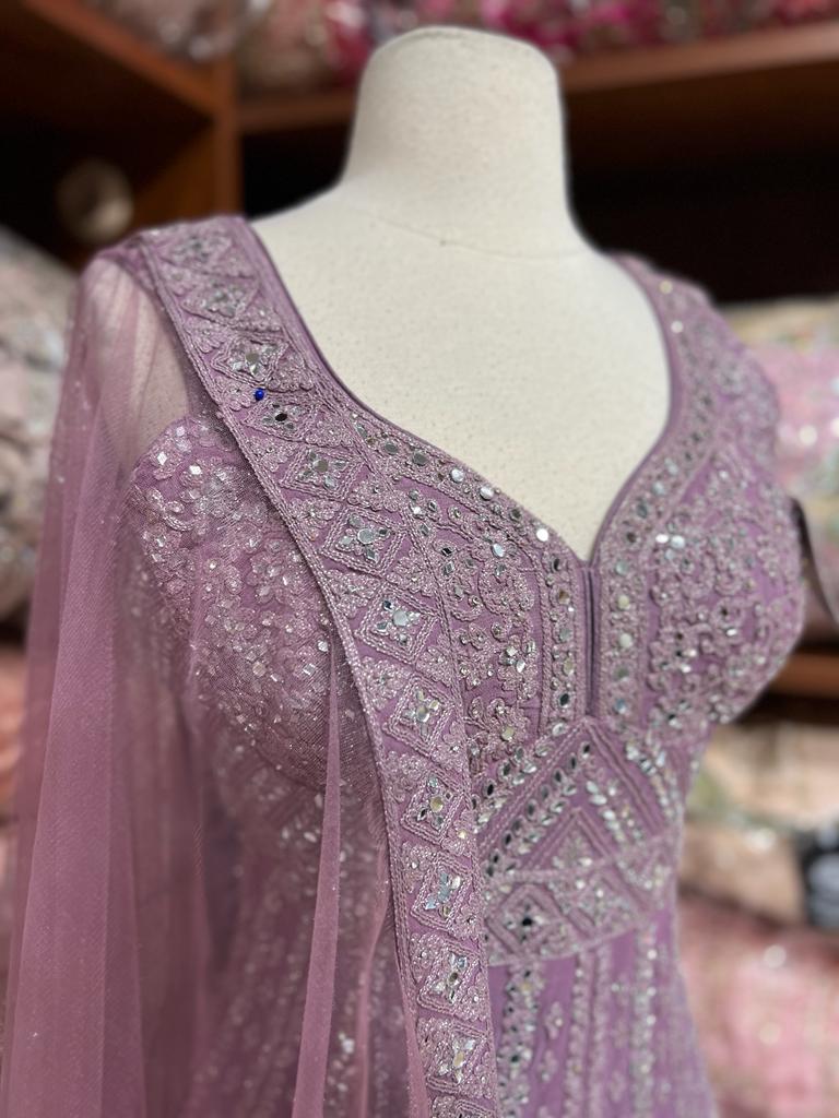 Mauve Purple Party Wear Suit Collection PWS-204