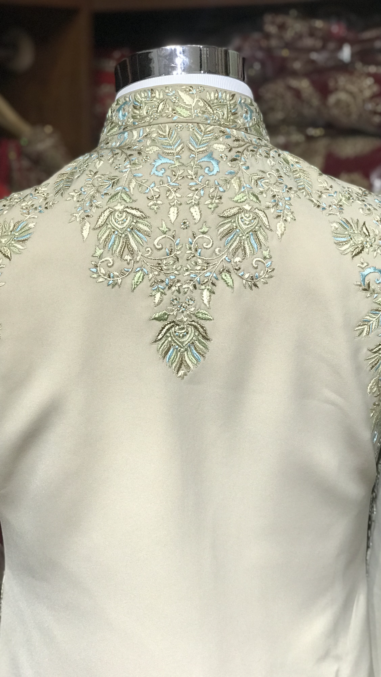 Sage Silk Sherwani