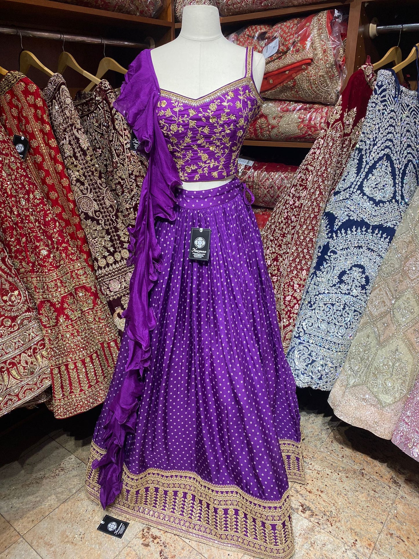 Violet Purple New Era Party Wear Collection PWL-486