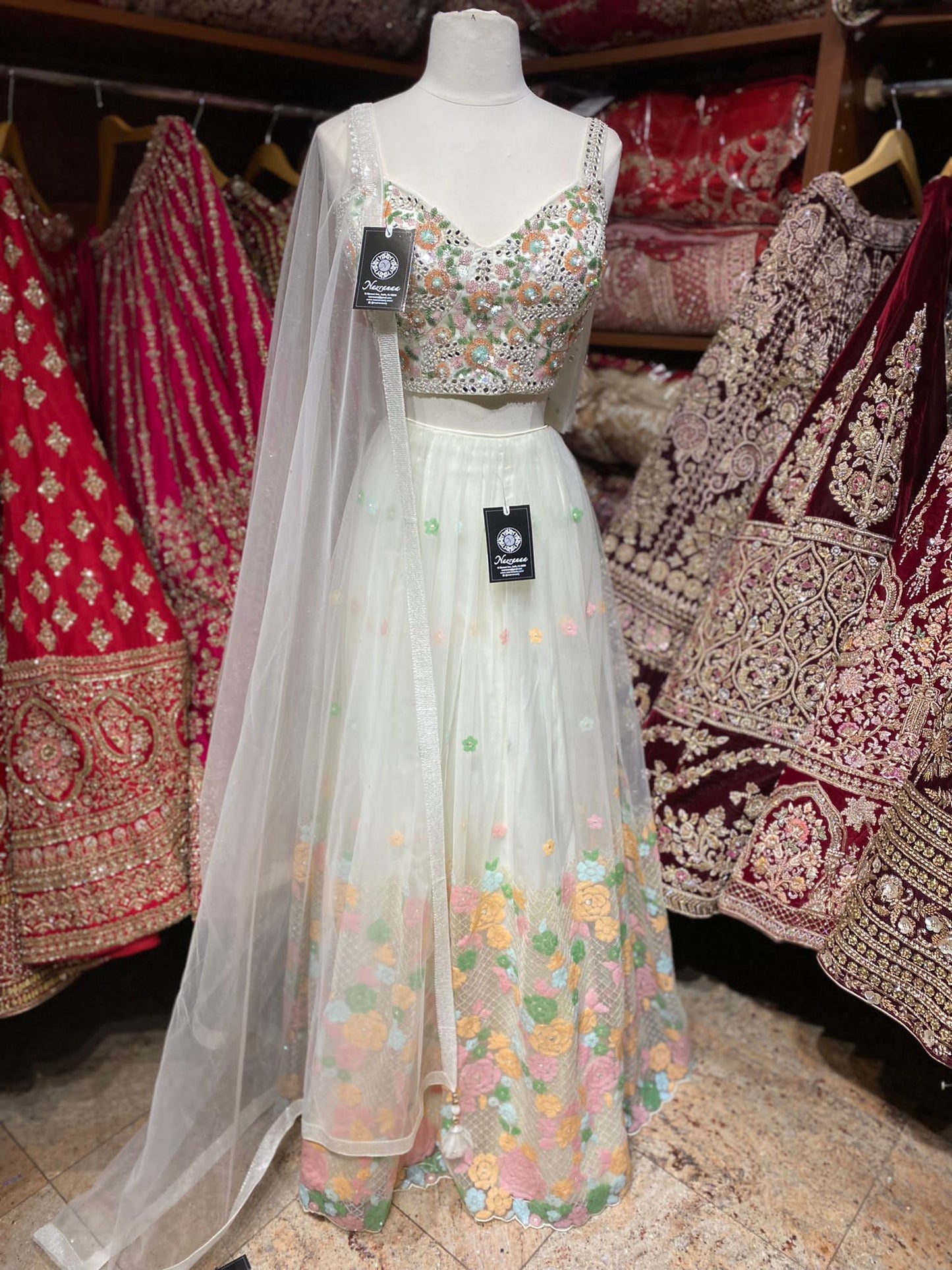 Vista White New Era Party Wear Collection PWL-452