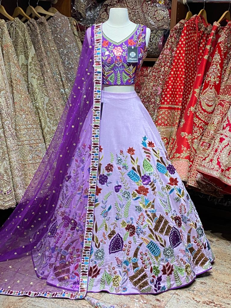 Amethyst Purple Party Wear Lehenga PWL-026