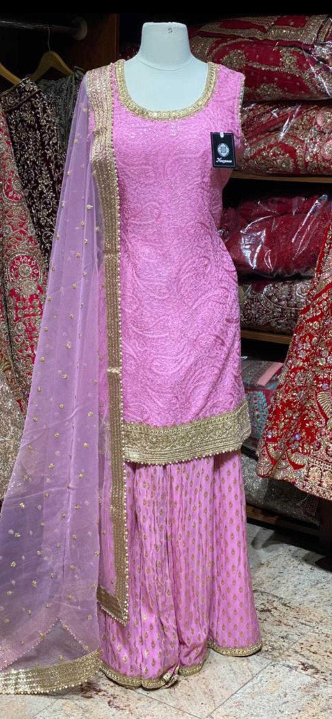 Persian Pink Party Wear Suit Collection PWS-028