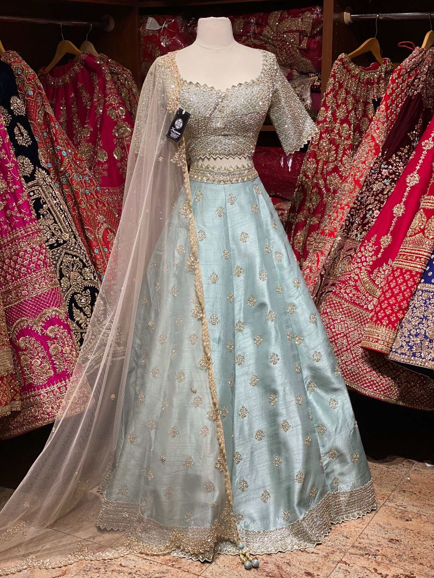 Bespoke Powder Blue New Era Party Wear Collection PWL-252