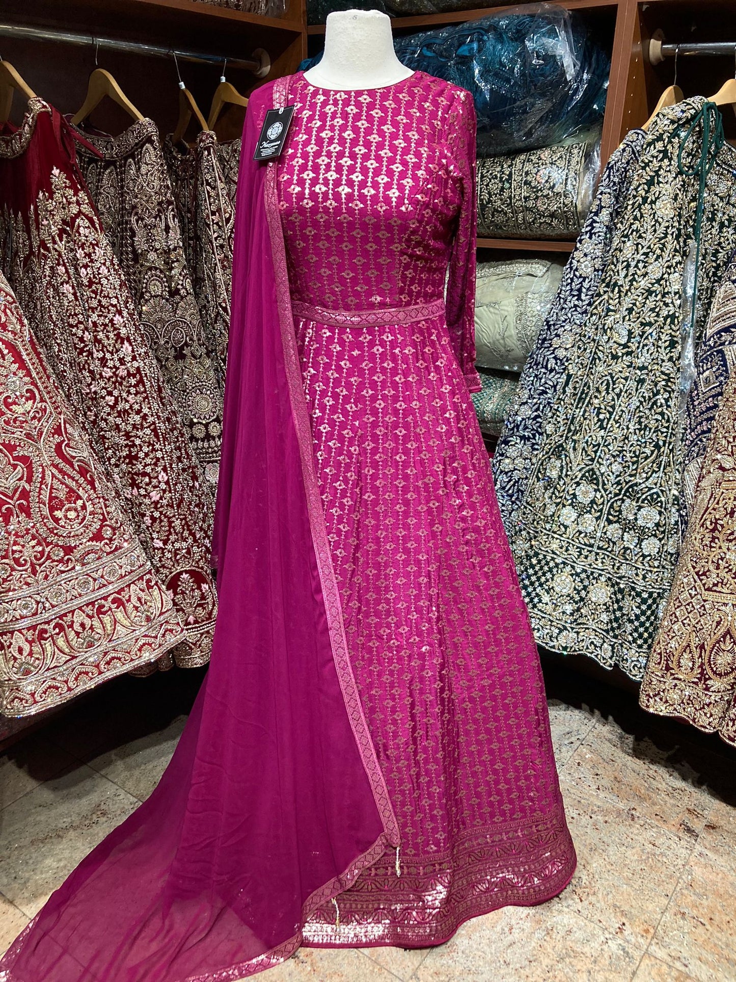 Barbie Pink Anarkali PWA-111