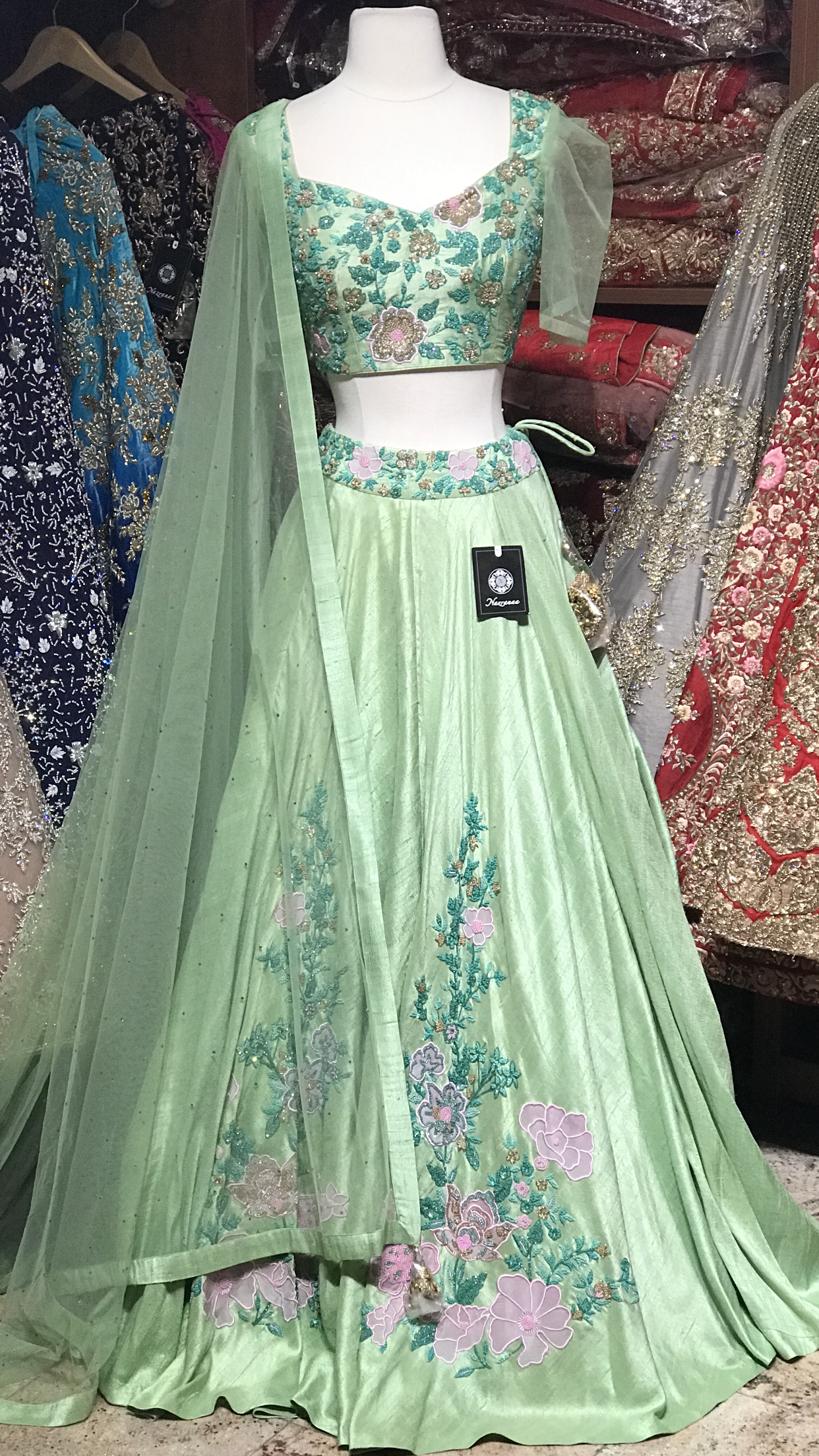 The Rose in the Garden Lehenga-PW13