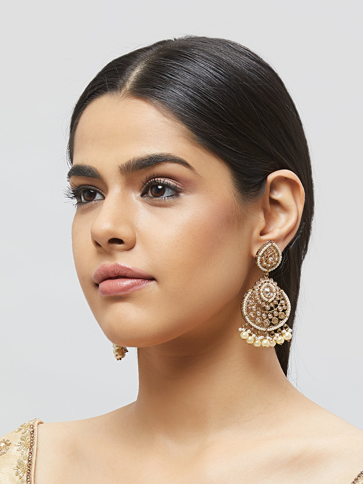 Kundan Pearl Earring ERD1