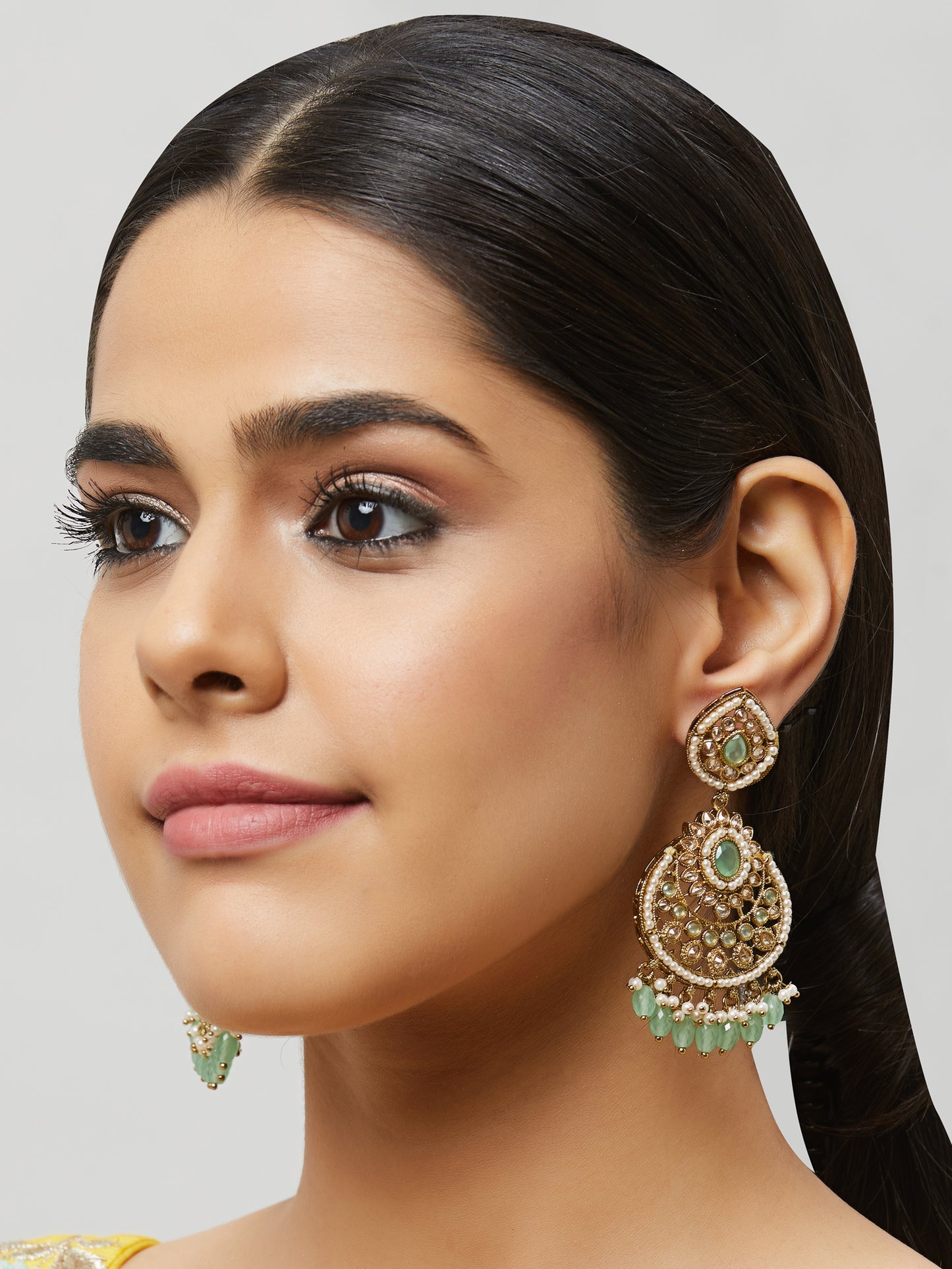 Kundan Pearl Earring ERD1