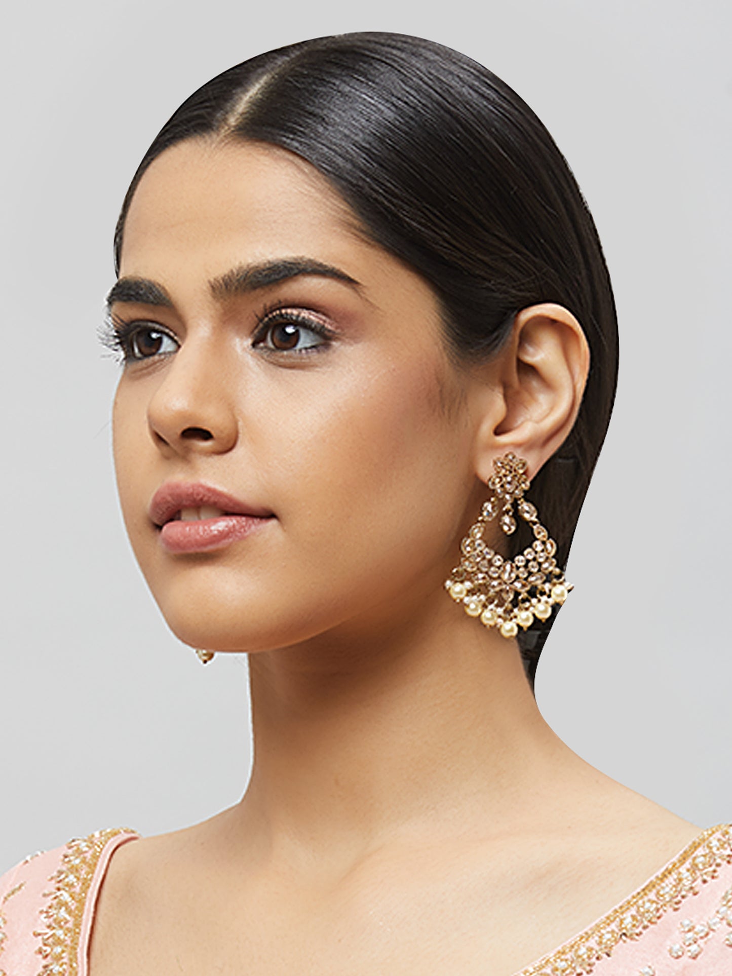 Kundan Pearl Earring ERD2