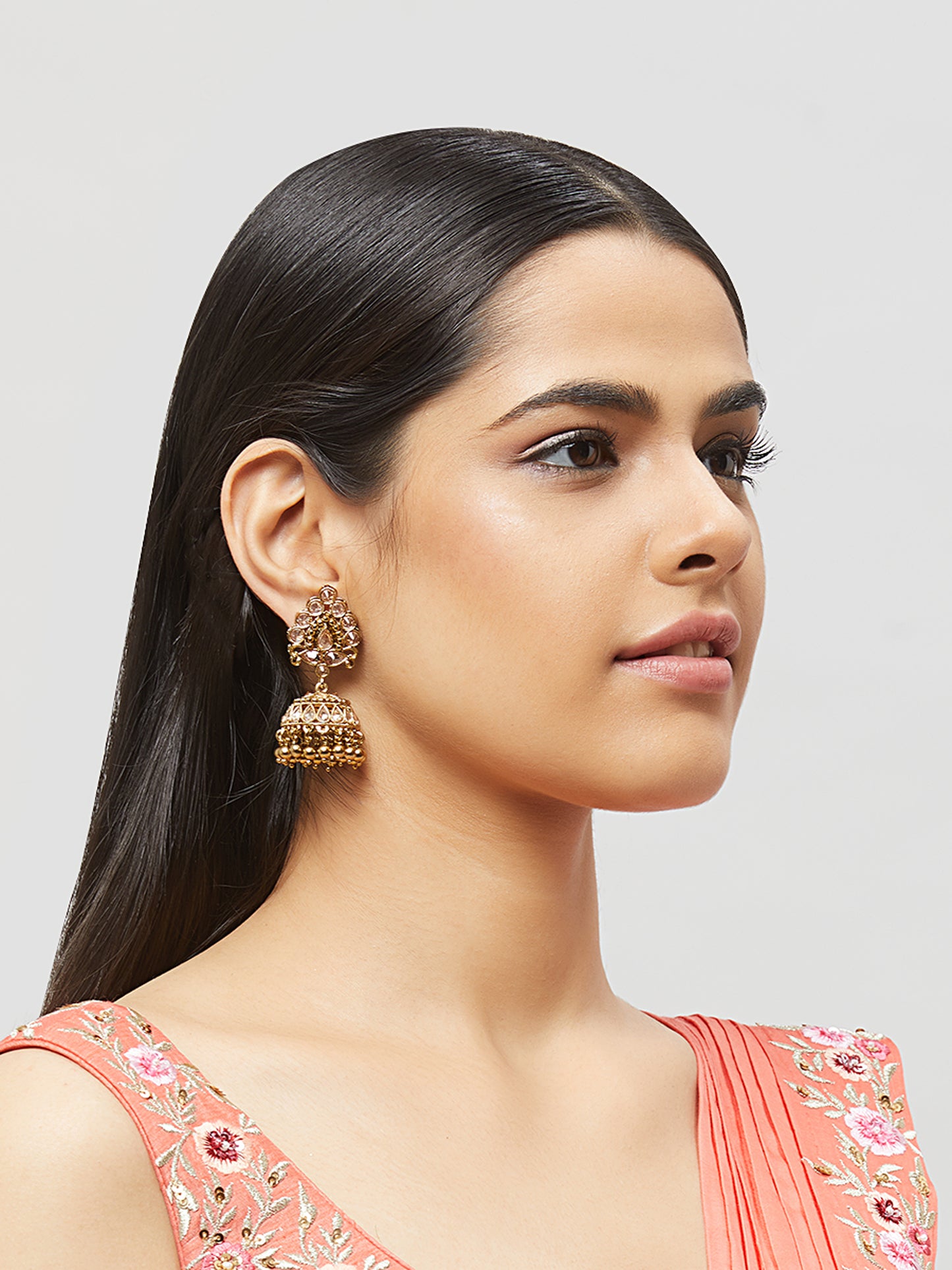 Kundan Jhumka Earring ERD5