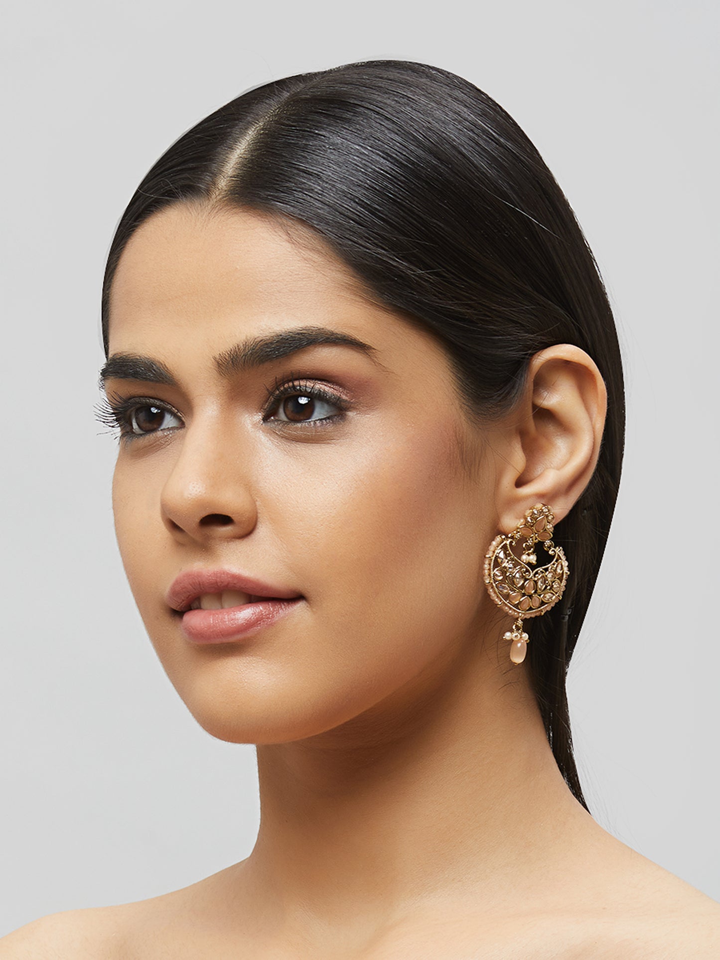 Kundan Pearl Earring ERD7