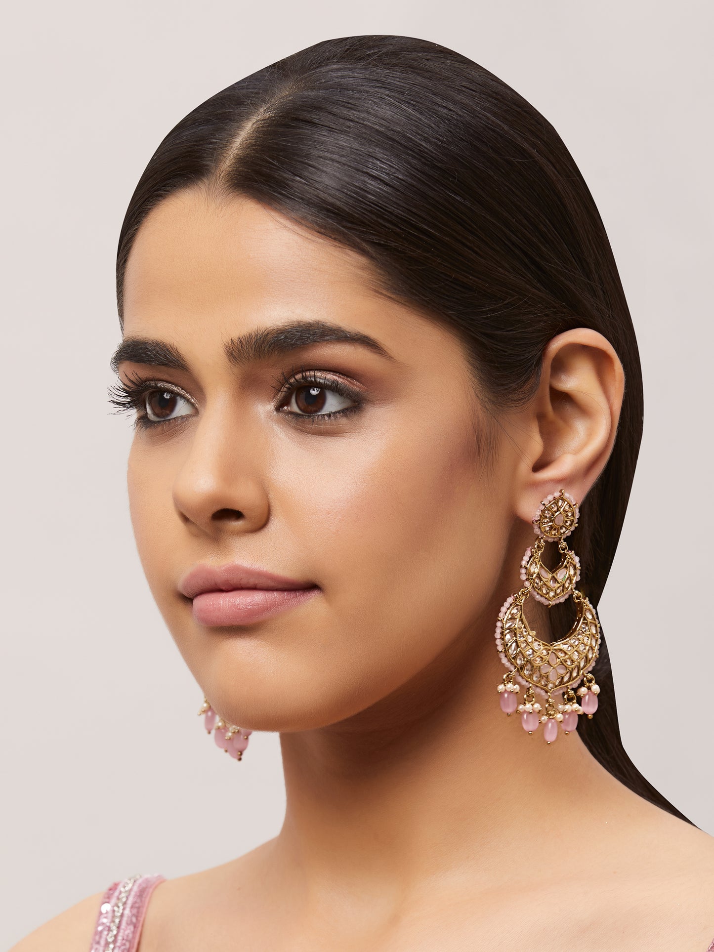 Kundan Pearl Earring ERD9