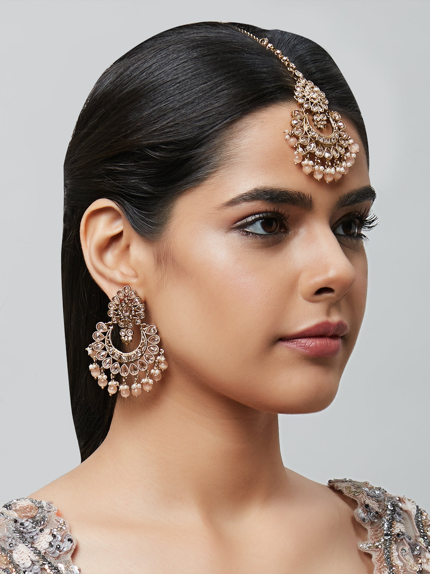 Flipkart.com - Buy Fancy Dealz Earring & Maang Tikka Set Alloy Jhumki  Earring Online at Best Prices in India