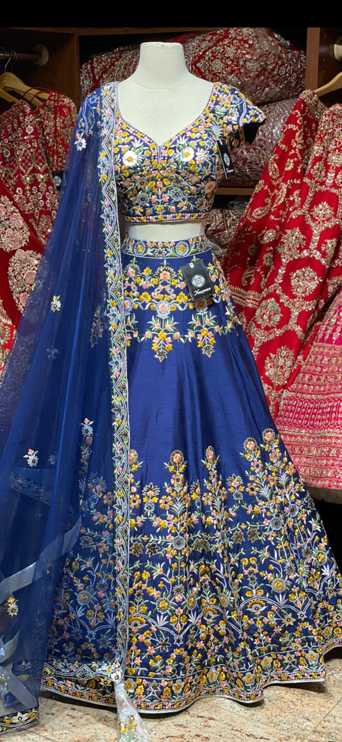 Midnight Blue Party Wear Lehenga PWL-132