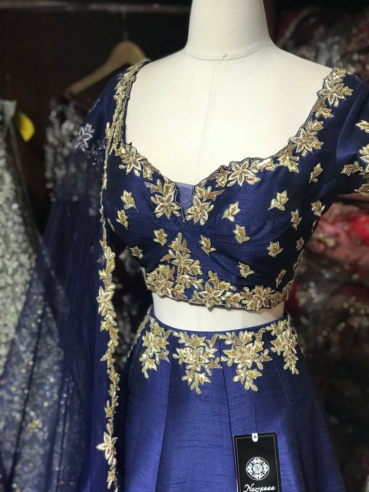 The Dark Sky Lehenga-PW47