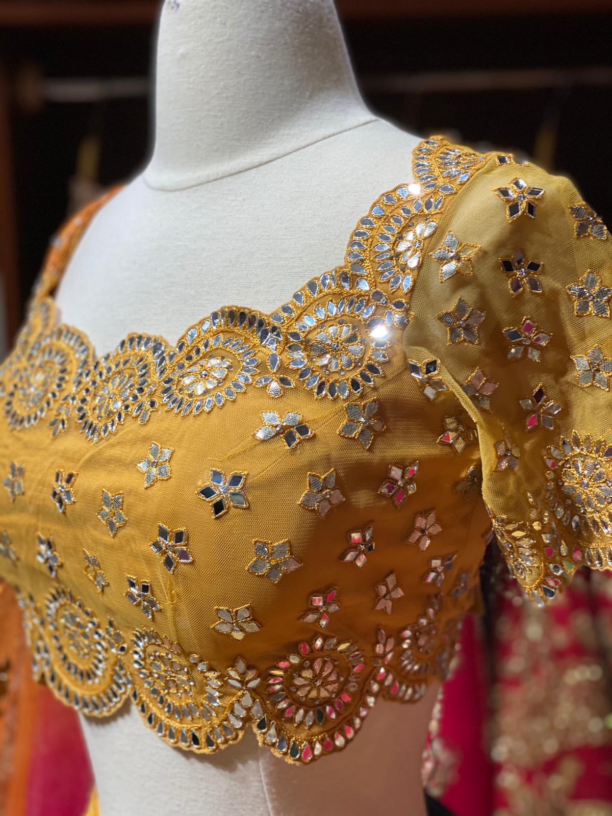 Saffron Yellow New Era Party Wear Collection PWL-160