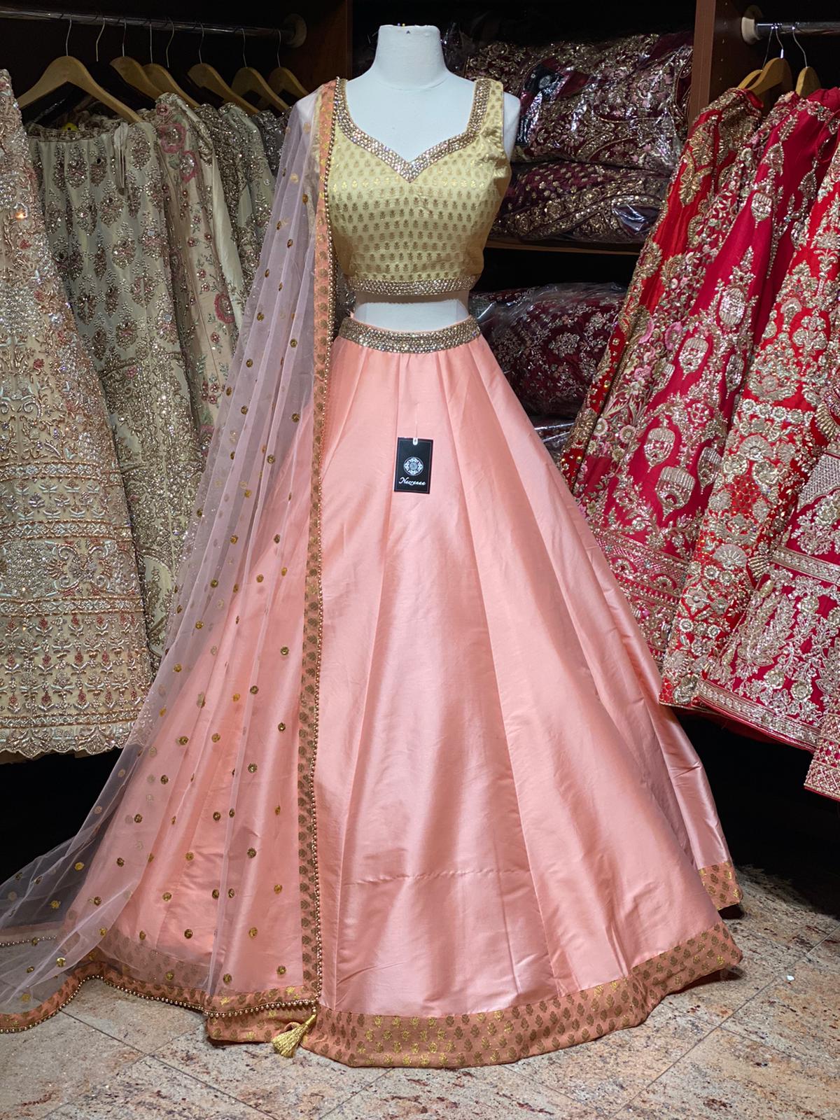 Peach Bridesmaids Lehenga BML- 024