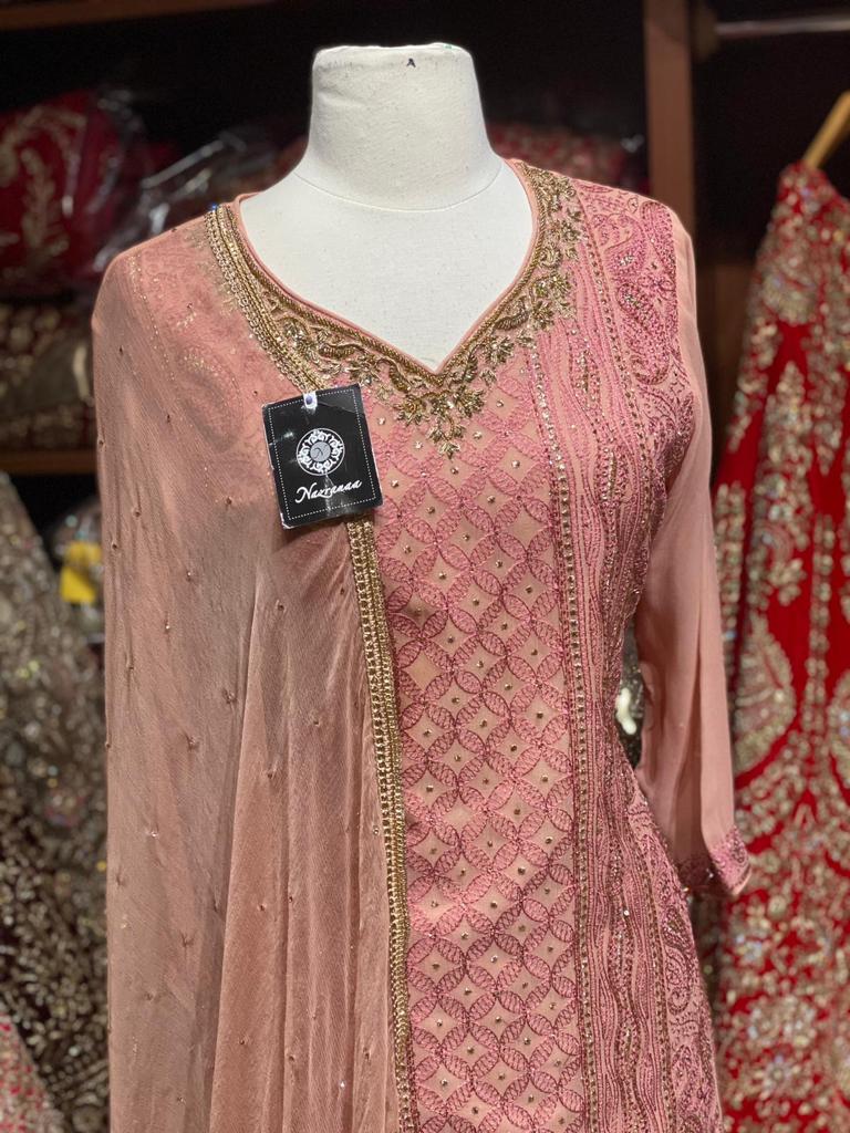 Exclusive Beautiful Colours in Lucknowi Party Wear Suit Collection PWS-037