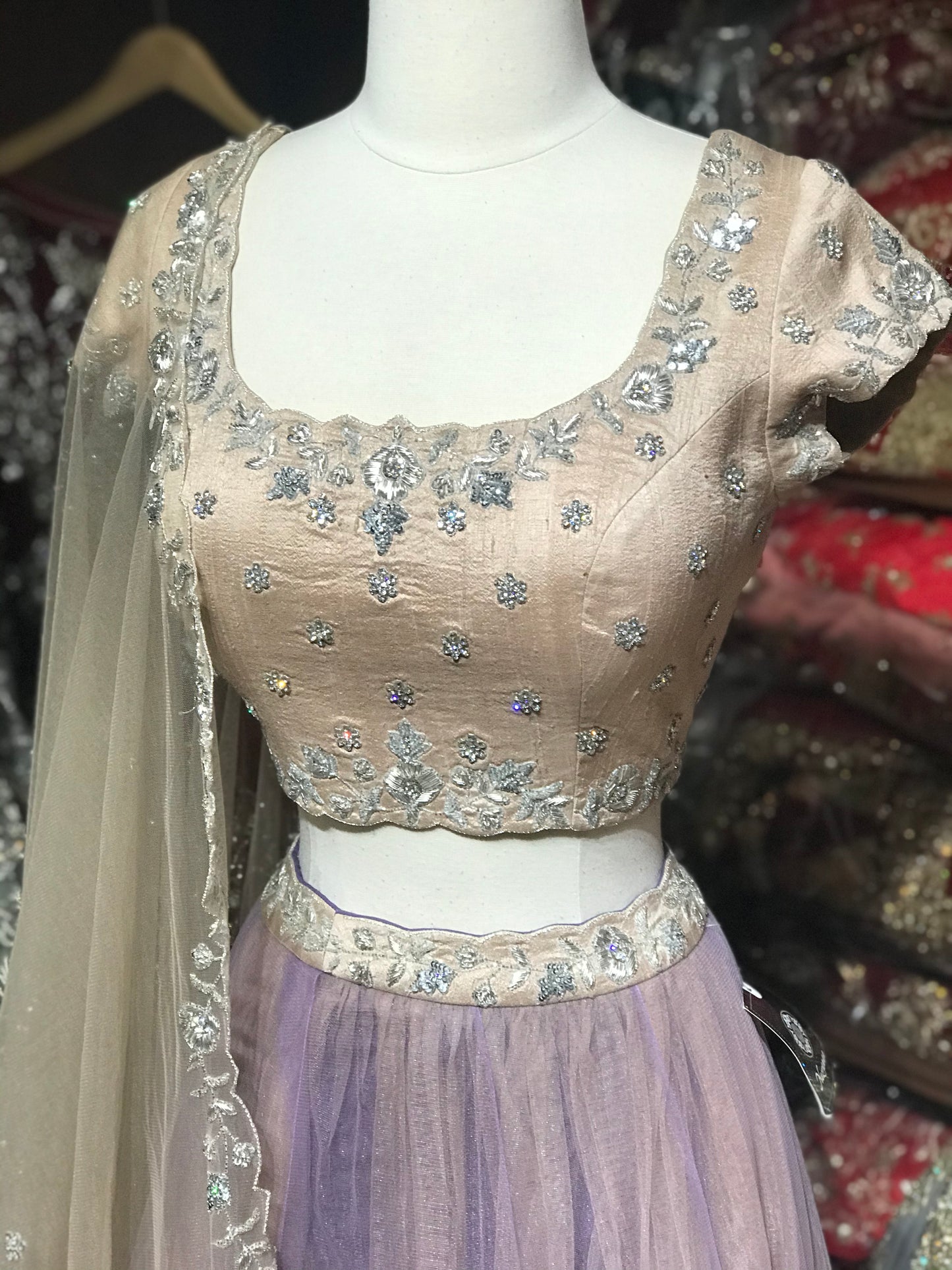 The Lilac Lilly Lehenga-PW46