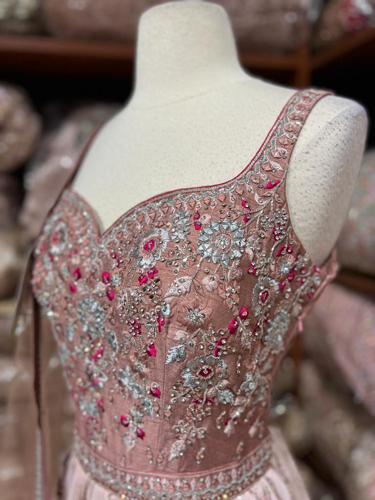 Pinkish Beige Anarkali PWA-146