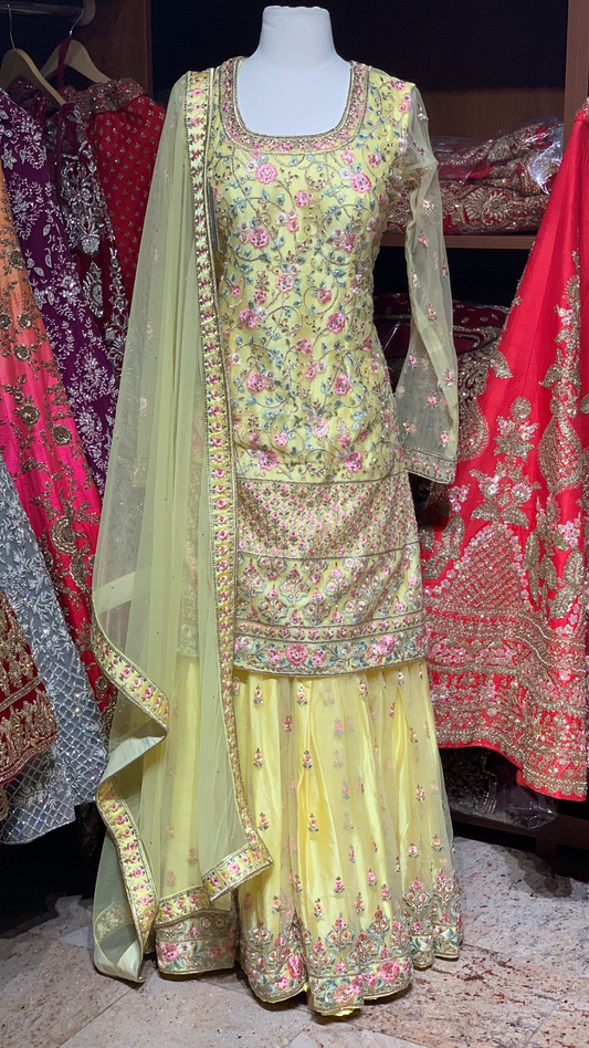 Yellow Size 38 Gharara