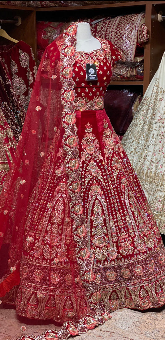 Carmine Red Persian Bridal Collection- 22