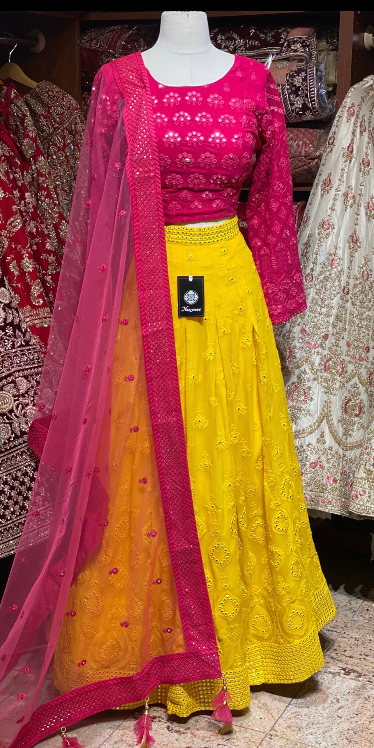 Saffron Yellow New Era Party Wear Collection PWL-343