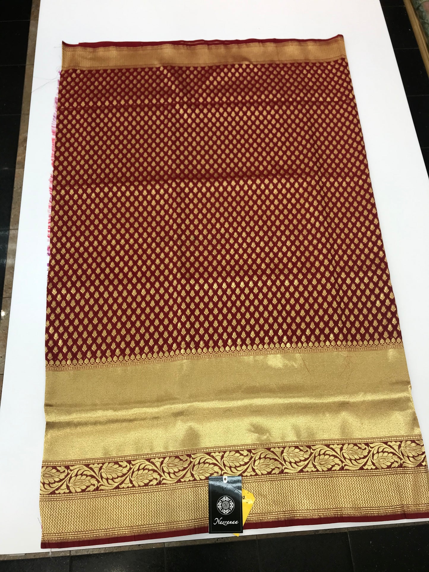 Maroon Art Banarasi Saree