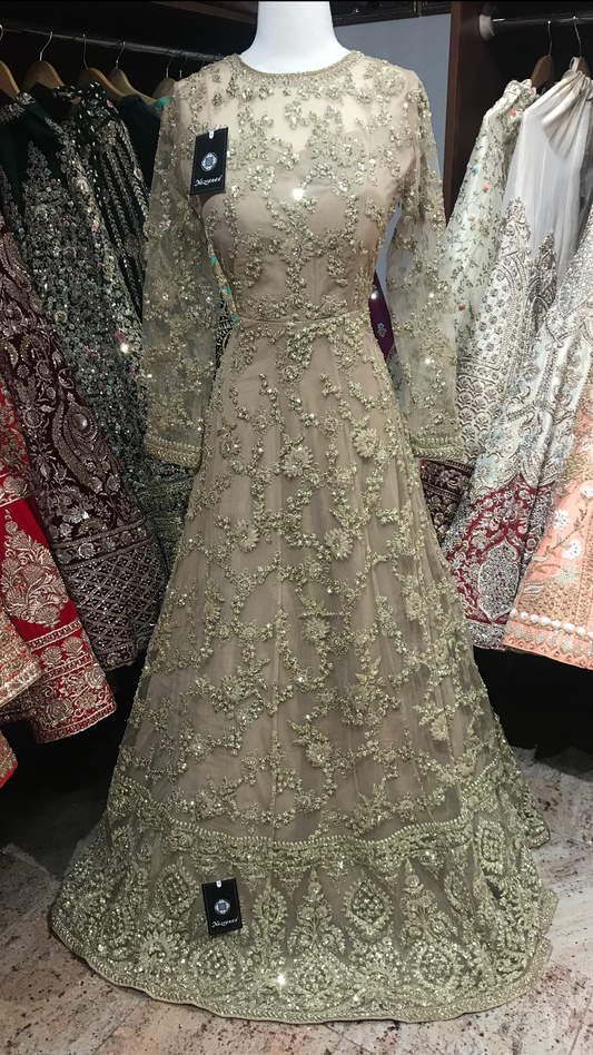 Gold Embroidery Gown